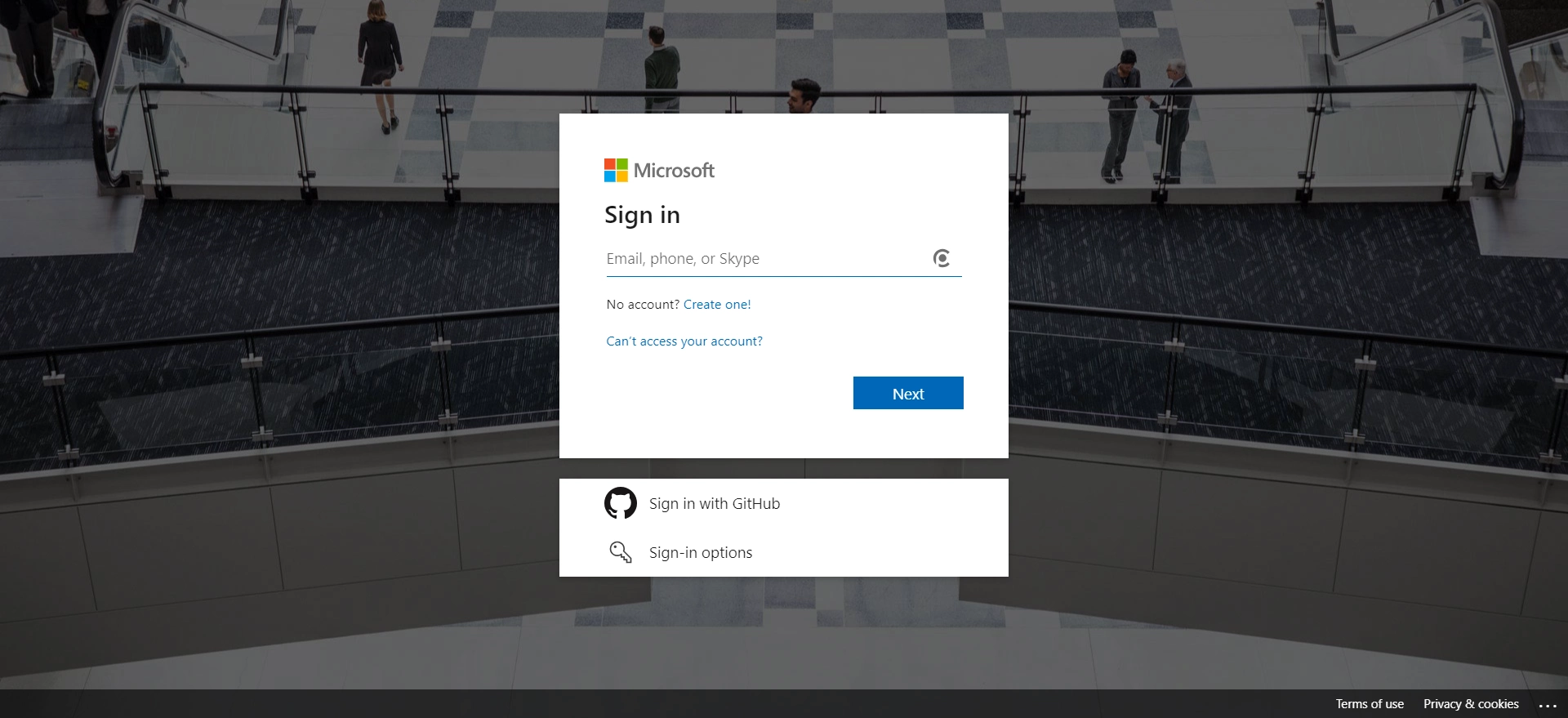 login to microsoft account