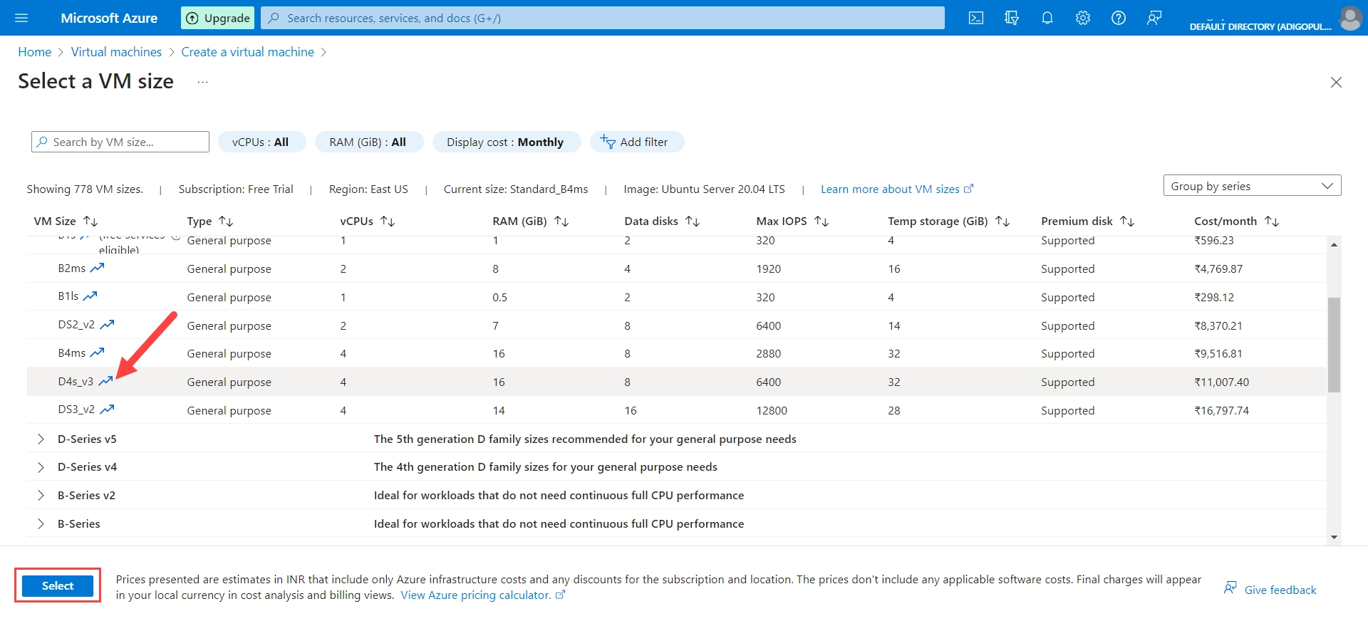 how to create an ubuntu virtual machine in azure