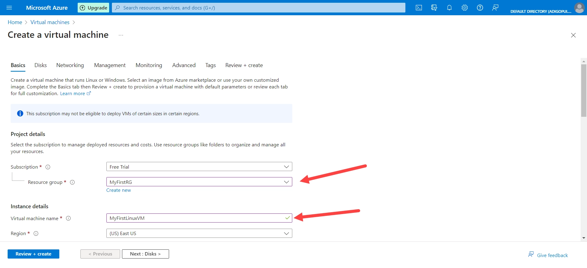 how to create an ubuntu virtual machine in azure