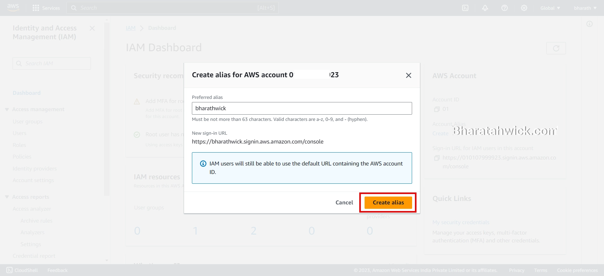 How to Create an Account Alias in AWS