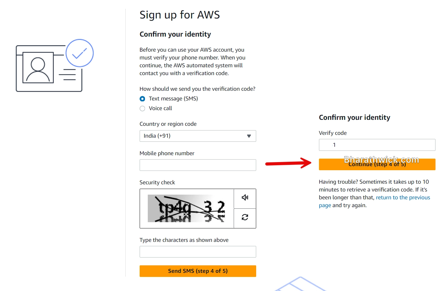 how to create aws free tier account