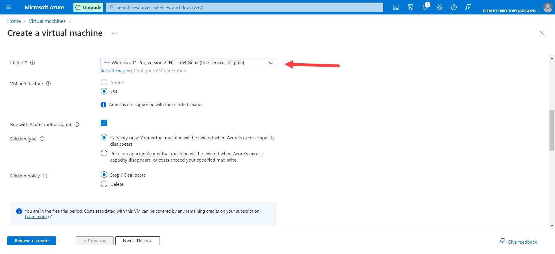 how to create windows 11 virtual machine azure