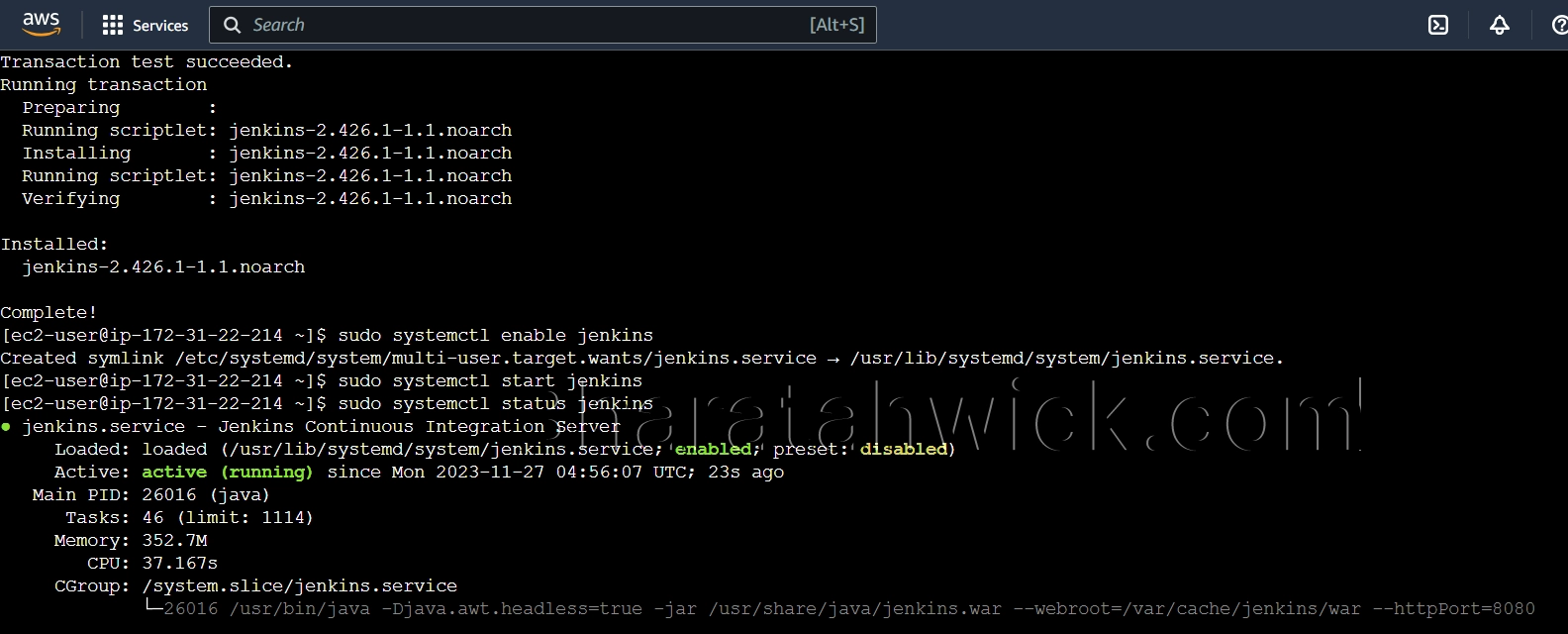 how to install jenkin on amazon linux